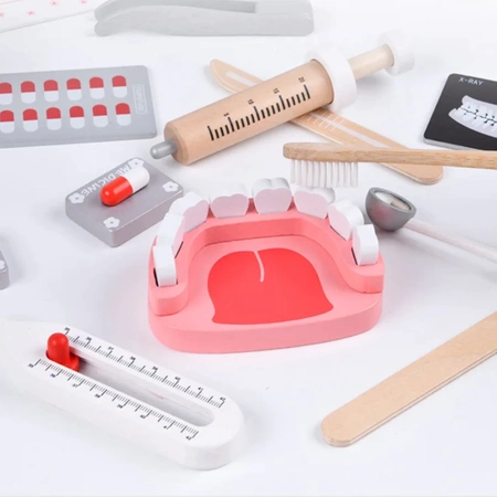 DOCTOR SET Wooden LITTLE DOCTOR Dentist Toy for Kids WOOD XXL