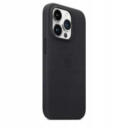 Genuine APPLE iPhone 14 Pro Max Leather Case - Black (Midnight) - MPPM3ZM/A