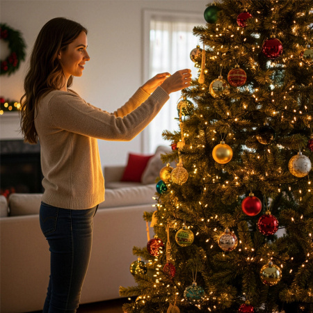 VENKOVNÍ VÁNOČNÍ OSVĚTLENÍ 500 LED VÁNOČNÍ SVĚTÝLKA NA STROMEČEK 35m XXL - TEPLÁ