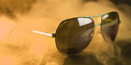 Polarised sunglasses AVIATOR Pilots UV400 set XXL with case - silver mirrors