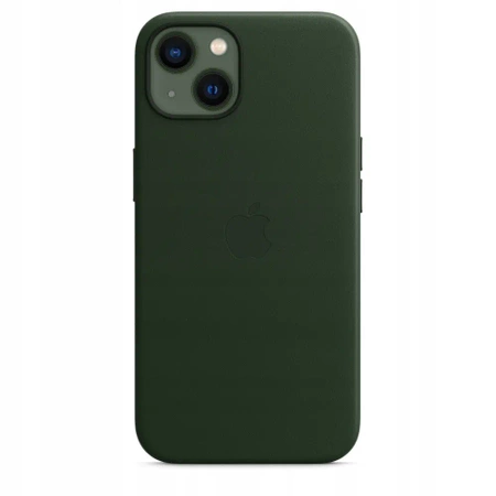 Genuine APPLE iPhone 13 Leather Case - Green (Sequoia Green) - MM173ZM/A