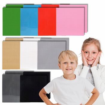 STAVEBNÍ DESKY na LEGO kostky 32x32 XL kreativní BAREVNÁ SADA 18 kusů