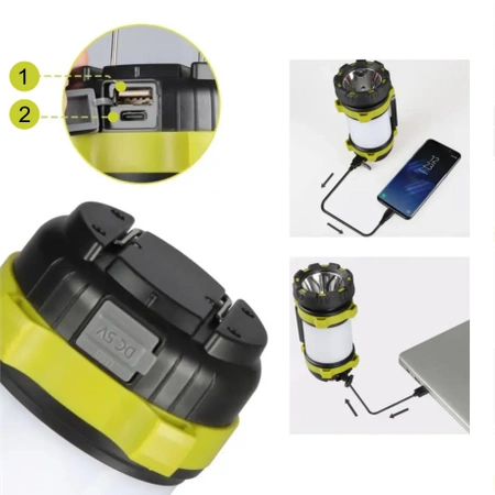 Dobíjecí svítilna HOLIDAY POWERBANK kempinkové světlo REFLEXOR