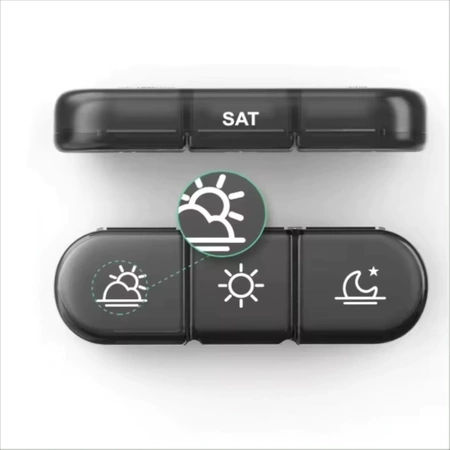 Pill Organizer Medication Box 7 Days x 3 Times a Day