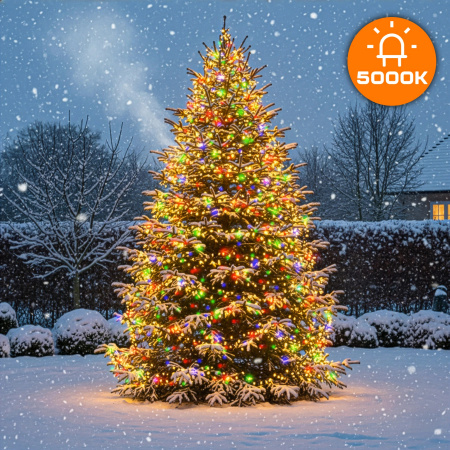 OUTDOOR CHRISTMAS LIGHTS 500 LED CHRISTMAS LIGHTS FOR CHRISTMAS TREE 35m XXL - MULTICOLOR