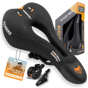 Sportovní gelové sedlo na kolo MTB EVI G-FLEX TECH M