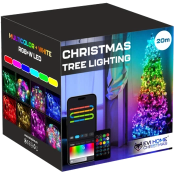 Christmas decorative lights, colorful, CONTROLLED BY PHONE BT, 200 LED, 20M + APP