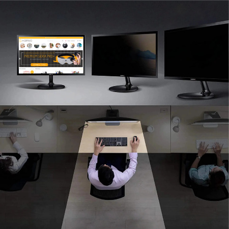 Filtr ochrany soukromí na monitor - ochrana dat GDPR - 24 palce, rozměry 531x298 mm