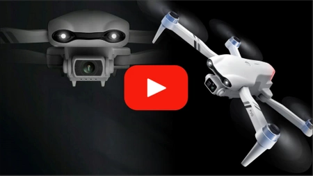 DRON F10 2 kamery silniki BEZSZCZOTKOWE zawis WIFI 3x20min ZABAWKA APP SET