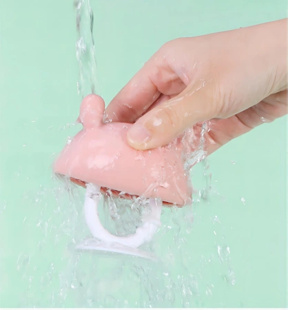 Gryzak logopedyczny - grzybek Teether mashroom zabawka sensoryczna różowa