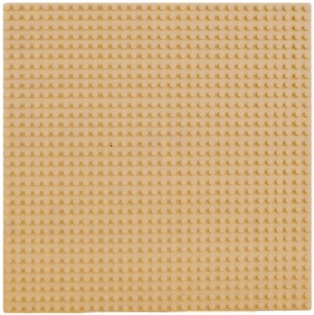 Baseplate for LEGO STANDARD bricks - beige