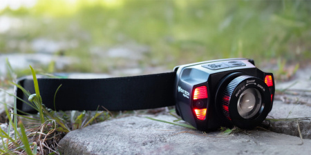 LED HEADLAMP Rechargeable Powerful Head Light with GESTURES USB-C NightFlare 360lm