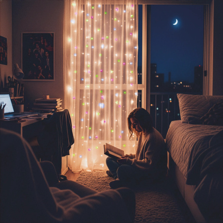 SVĚTELNÝ ZÁVĚS LED 3x3 300 VÁNOČNÍ SVĚTÝLKA GIRLANDA MULTICOLOR XXL