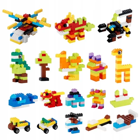 EVI KIDS construction blocks large creative set - mix 500 pieces