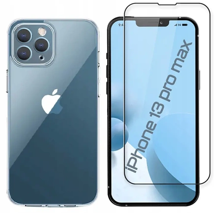 Armoured protective case + tempered glass for iPhone 13 Pro Max