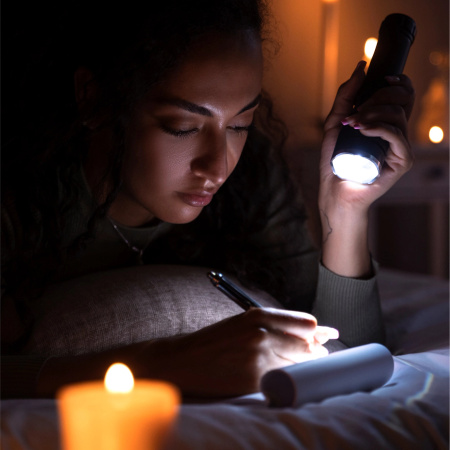 LED Flashlight POWERFUL Tactical MILITARY Zoom USB-C Waterproof XHP90 UP TO 1500m