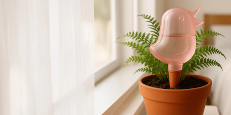 NAWADNIACZ DO KWIATÓW ROŚLIN AUTOMATYCZNY DOZOWNIK WODY NAWODNIENIE OGRÓD | RÓŻOWY