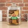FRIENDS biscuit jar glass container with lid