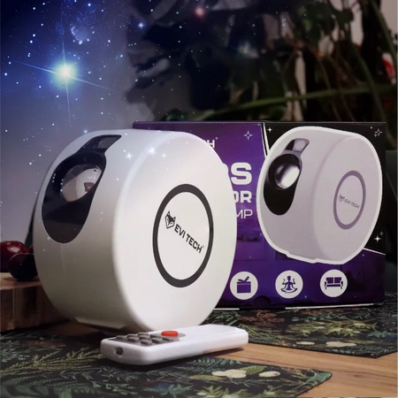 PROJEKTOR GWIAZD Rzutnik LED Lampka Nocna 3D GALAXY STAR dla Dzieci KOSMOS