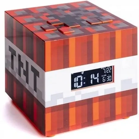 MINECRAFT illuminated alarm clock TNT block