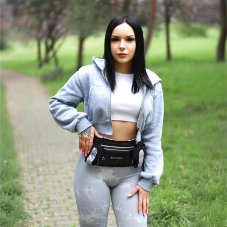 PAS DO BIEGANIA NORDIC WALKING NERKA SASZETA KIESZEŃ NA TELEFON BIDON PICIE