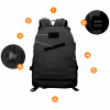 MILITARY TACTICAL BACKPACK TOURIST SPORT TREKKING FOR MOUNTAINS - BLACK