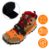 HIKING SHOE GRIPPERS ANTI-SLIP CHAINS TREKKING SPIKES WITH CASE - 37-40 CRAMPONS PREMIUM +