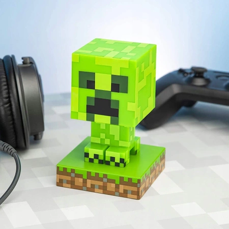 Lampka nocna MINECRAFT CREEPER 3D ICON - lampa LED