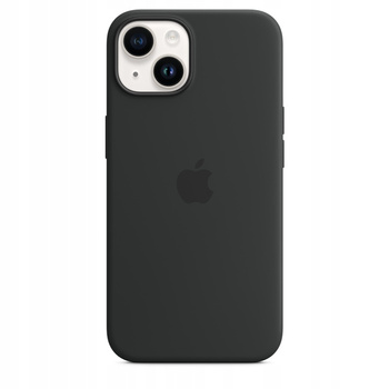 Originální silikonové pouzdro APPLE iPhone 14 MagSafe Black (Midnight) - MPRU3ZM/A - Nové, otevřené balení