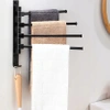 Towel rail, bathroom handle, movable, LOFT black