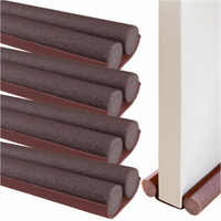 PĚNOVÉ TĚSNĚNÍ OKEN, dvojité akustické, Hnědý - sada 4 ks