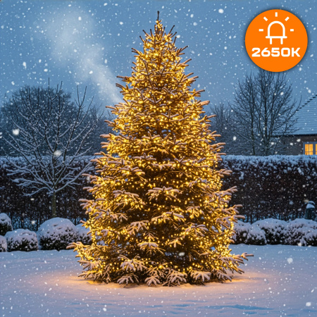 OUTDOOR CHRISTMAS LIGHTS 500 LED CHRISTMAS LIGHTS FOR CHRISTMAS TREE 35m XXL - WARM