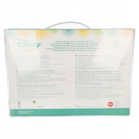 Zestaw naczyń śniadaniowych MYSZKA MINI MINNIE do mikrofali - talerz, miska, kubek i sztućce