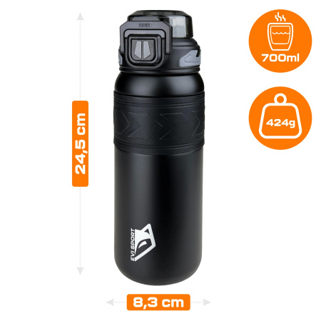 KUBEK TERMICZNY NA KAWĘ HERBATĘ TERMOS BIDON SZCZELNY ANTYPOŚLIZGOWY 700 ml