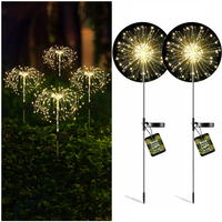 Lampa solarna zewnętrzna ogrodowa dmuchawiec Fajerwerki FIREWORKS 120 LED - set of 2