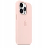 Originální silikonové pouzdro APPLE iPhone 14 Pro Max - Pink (Chalk Pink) - MPTT3ZM/A - Nové, otevřené balení