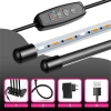 4x Plant Growth Lamp, 80x UV LED, Cultivation, Timer, Clip, 9 Modes