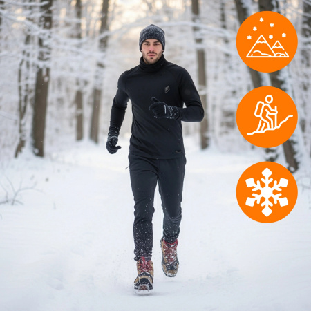 PROTISKLUZOVÉ TURISTICKÉ NÁVLEKY NA OBUV ŘETĚZY HROTY TREKINGOVÉ POUZDRO - 41-43 CRAMPONS PRO+