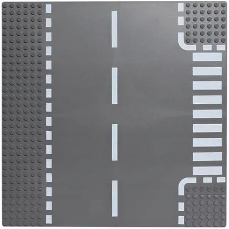 Construction board for LEGO bricks - road crossing 3