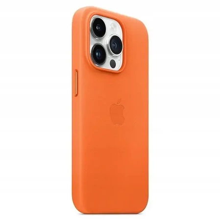 Originální pouzdro pro APPLE iPhone 14 Pro Max Kožené Oranžové - MPPR3ZM/A