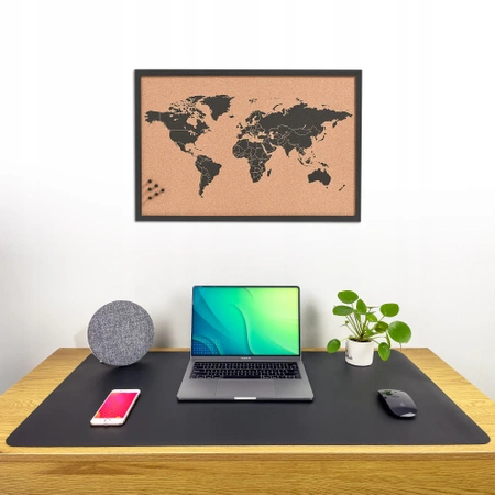 Mata ochronna na biurko pod klawiaturę i myszkę na stół 60x35 cm - czarna