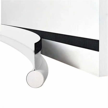 USZCZELKA POD DRZWI OKNA PIANKOWA pojedyncza na rzep biała - zestaw 4 szt