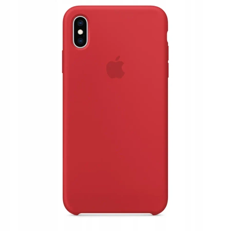 Oryginalne etui APPLE iPhone XS MAX Silikonowe - Czerwone (PRODUCT) RED - MRWH2ZM/A