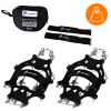 HIKING SHOE GRIPPERS ANTI-SLIP CHAINS TREKKING SPIKES WITH CASE - 41-44 CRAMPONS PREMIUM