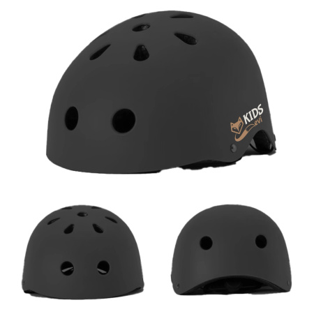 CHILDREN'S BIKE HELMET EVI KIDS for Bicycle, Skateboard, Roller Skates 48-55 cm (1-5 Years) - black