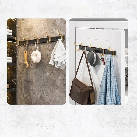 EVI HOME Premium LOFT bathroom hanger with handles, towel hooks