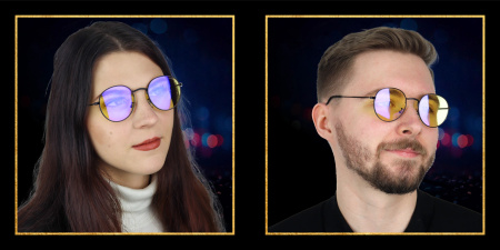 Počítačové brýle blokující 45% modrého světla ANTI BLUE LIGHT s pouzdrem