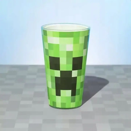 MINECRAFT CREEPER 3D mug glass large 550 ml