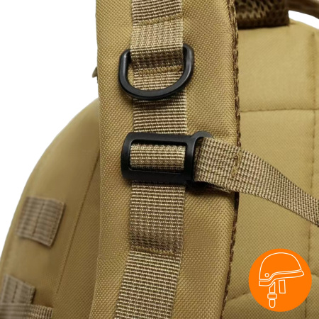 PLECAK WOJSKOWY TAKTYCZNY MILITARNY TURYSTYCZNY SPORTOWY PODRÓŻNY W GÓRY - BEŻOWY