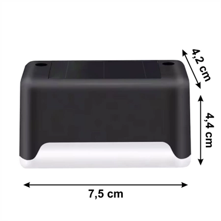 Lampa solarna oświetlenie ogrodowe LED ZESTAW 4szt czujnik zmierzchu schody